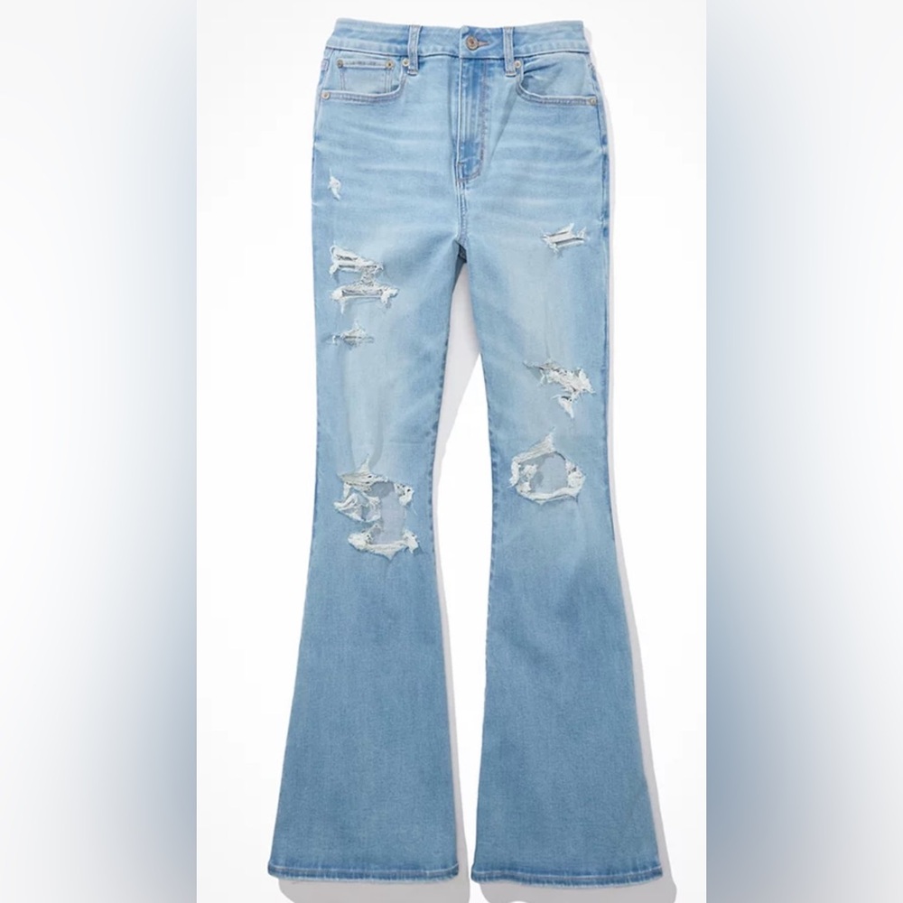 American Eagle Next Level Stretch Daisy Flare Sz 0